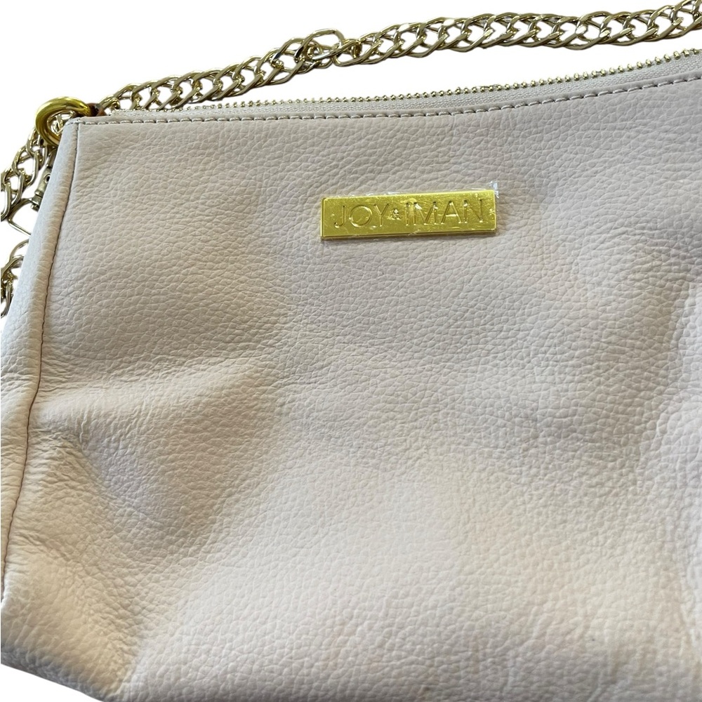 Joy and Iman Leather Shoulder Bag crossbody style